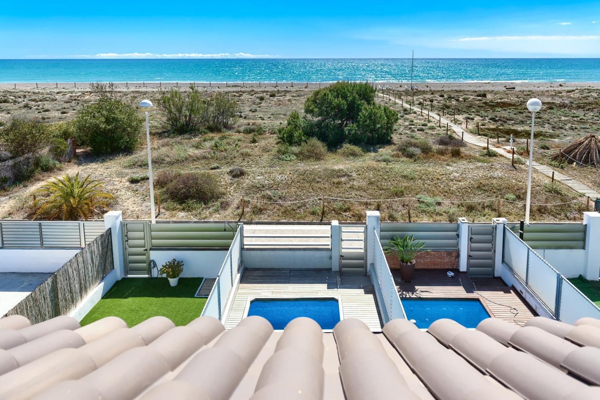 Adosado en primera línea con piscina privada Sagunto Exterior foto