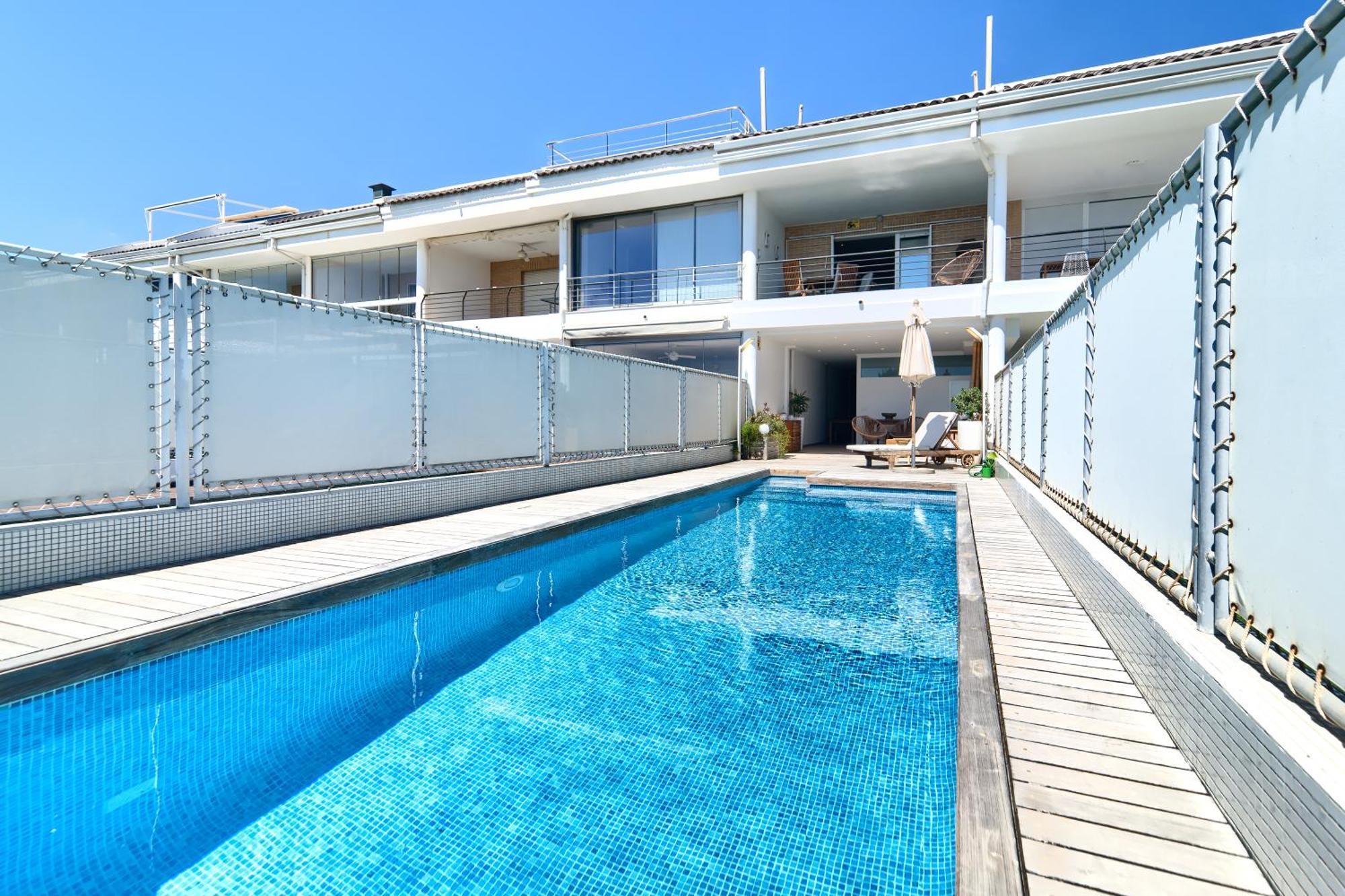 Adosado en primera línea con piscina privada Sagunto Exterior foto